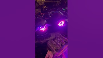 Animatronic fox girl eye malfunction #animatronic #3dprinting #arduino #testing3dprints #fnaf