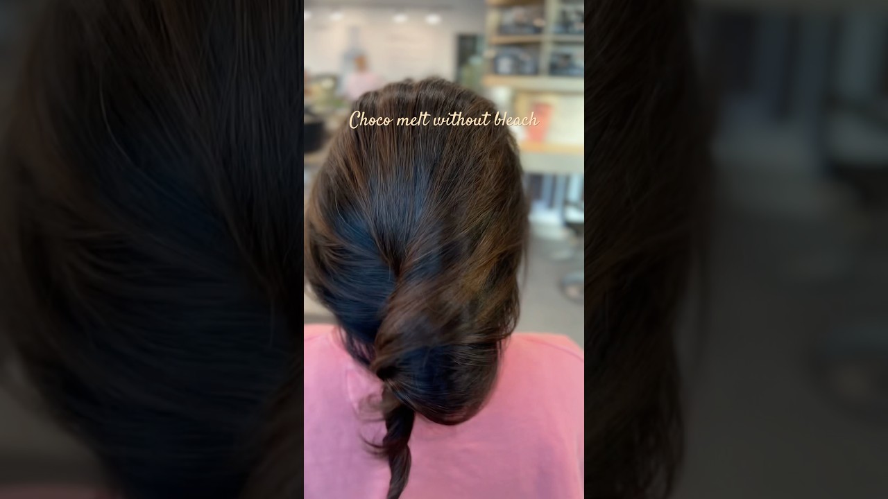Calgary hair salon - No bleach balayage hair transformation #trendyhairdecision #bollywood