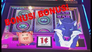 ** BONUS! HUFF N PUFF LOCK IT LINK - HOT POKER DICE - STINKIN RICH