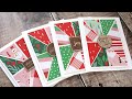 Holiday Card Series 2019 - Day 23 - Quilt Block with Patterned Paper