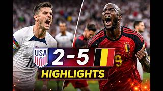 USA vs Belgium Football | Full Match Highlights