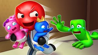 GREEN's BABY are TAKEN?! RAINBOW FRIENDS Back Story But Cute Baby| Rainbow Friends 3D Animation