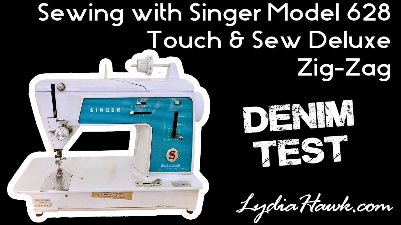 Sewing Denim with Singer Model 628 Touch & Sew Deluxe Zig-Zag