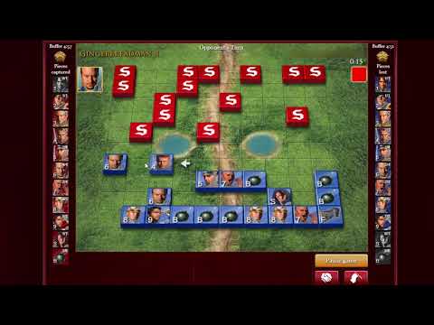 Stratego Game - General blitz with backrow Marshall and surprise ending :)