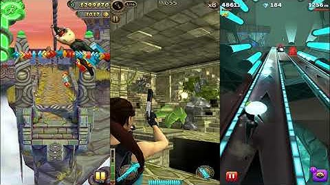Temple Run 2 Sky Summit Vs Lara Croft Relic Run Vs Agent Dash - Endless Run Game Play