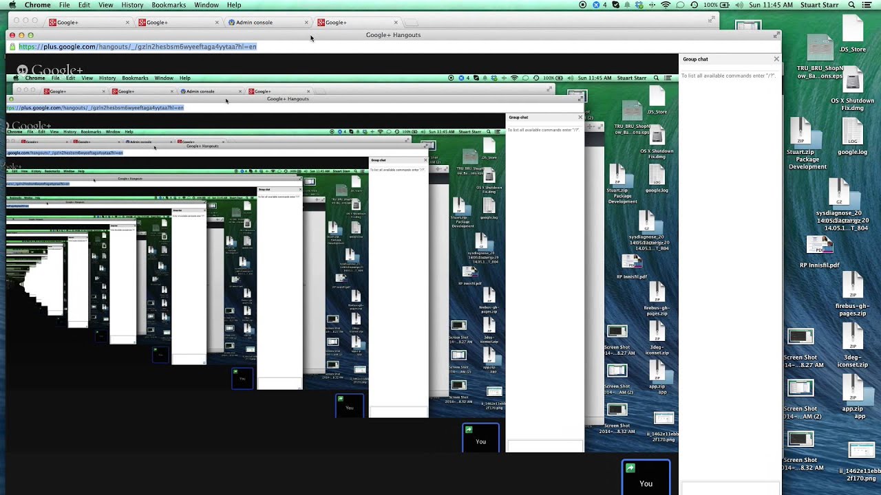 Google Hangouts Infinite Screenshare YouTube