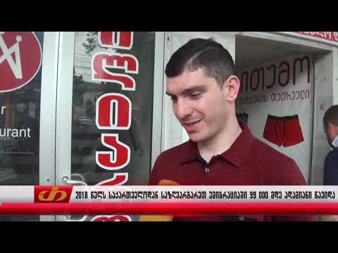 2018 წელს საქართველოდან საზღვარგარეთ ემიგრაციაში 99 000 მდე ადამიანი წავიდა