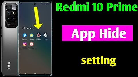 Redmi 10 prime me app hide kaise kare | how to hide Apps in redmi 10 prime | redmi app hide setting