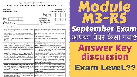 Python programming M3-R5 Answer Key O