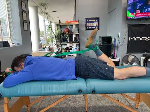 Hamstring Curl End Range Hold with Strap Assist