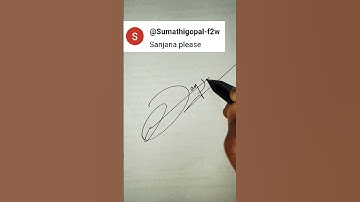 scan signature of sanjana #signature #handwriting #artandcraft #creative #art #calligraphy #drawing