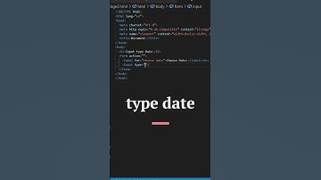 How to use form Input type date 📅 in html ||  Input types ||#html #shorts  #short  #form  #code
