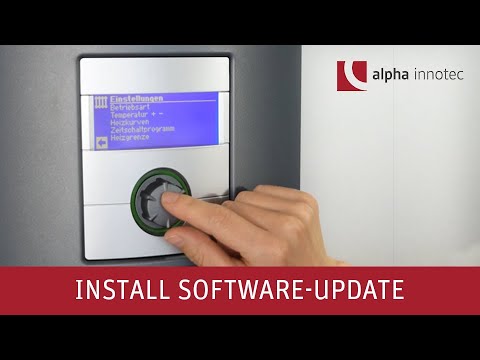 alpha innotec service: How to install a software update on an alpha innotec heat pump