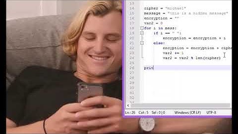 Vigenere Cipher Python Basics | Llewellyn 2019