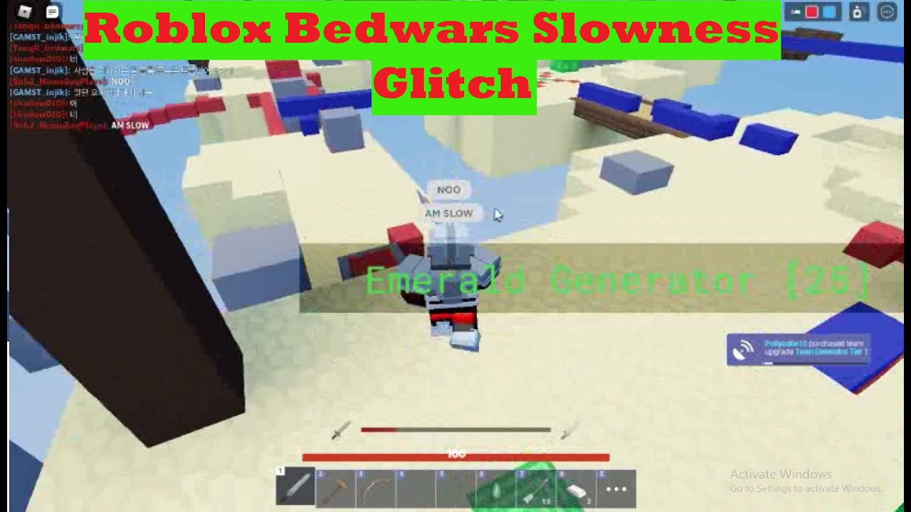 Roblox Bedwars Slow Glitch - YouTube