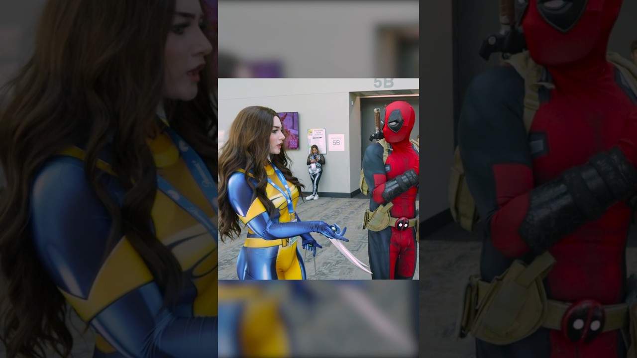 "WADE? WHAT ARE YOU DOING?" #deadpool #wolverine #cosplay