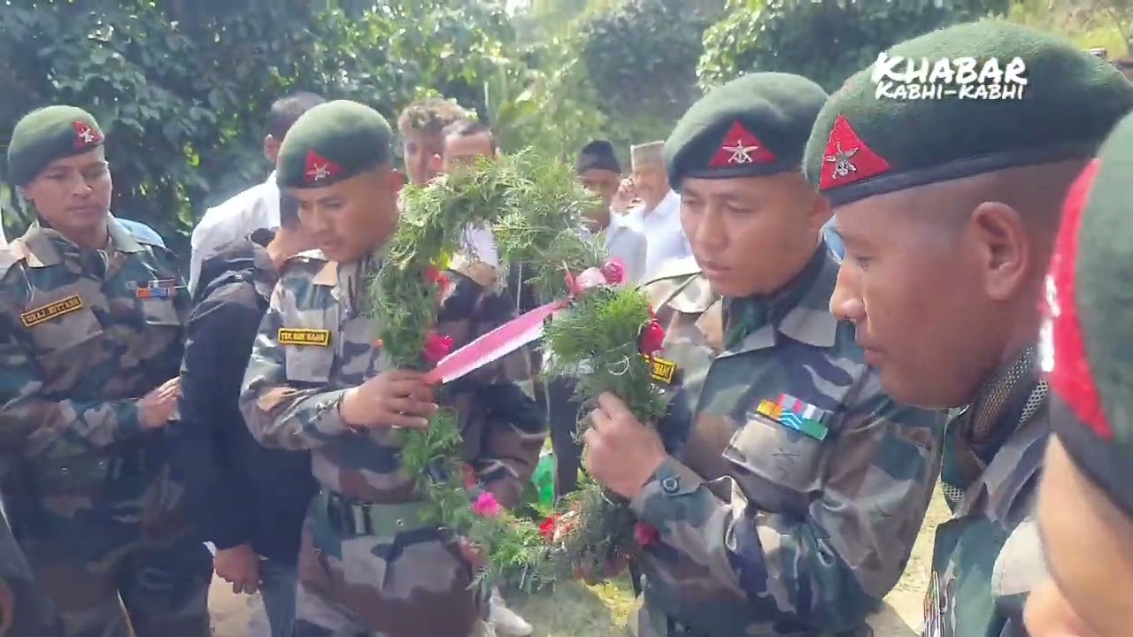 Funeral Procession of Martyr # Siddhant Chettri # Rangdu Gram # Pul Bajar # Bijanbari # Darjeeling