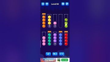 Ball Sort Puzzle Level 84 Solution Walkthrough