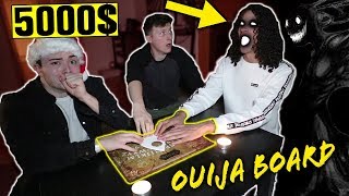 LAST PERSON TO TOUCH THE OUIJA BOARD WINS 5000$ CASH!! *FRIEND GETS TAKEN!*