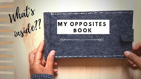 DIY opposites book | Interactive book to learn opposites