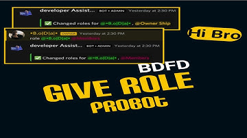 BDFD | Give Role Command probot