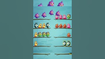 Bird Sort Puzzle Satisfying #Shorts 09