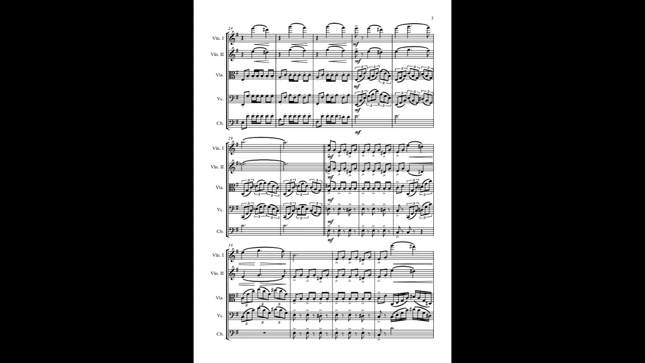 The Night Manager Theme arranged for String Orchestra by Andrew Hodges