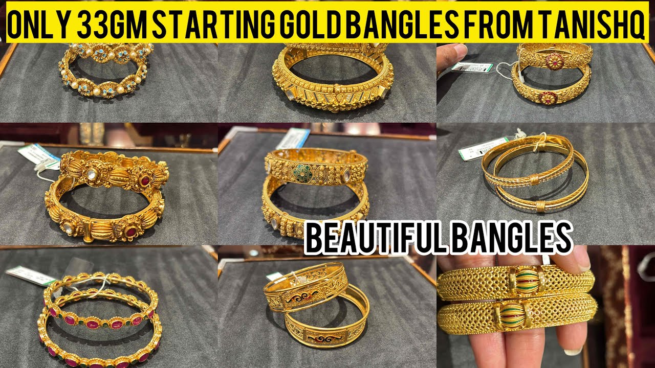 Tanishq Gold Bangles Designs with Price | Latest 22K Bridal & Daily Wear Collection