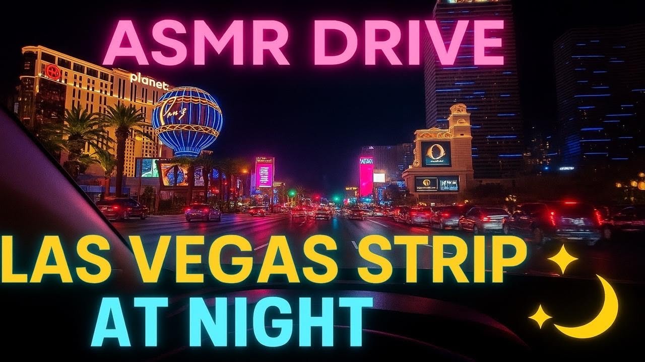 Nighttime drive down the Las Vegas strip! POV-ASMR - YouTube