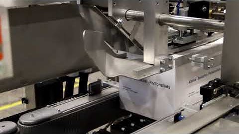 Lantech CS-1000 hotmelt case sealer for unsupportive loads