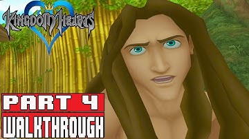 KINGDOM HEARTS 1 PS4 Gameplay Walkthrough Part 4 - TARZAN KH 1.5 + 2.5