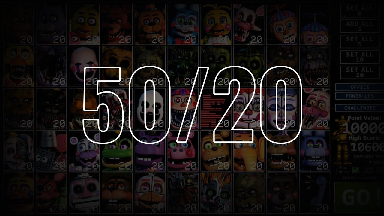 [FNaF] Ultimate Custom Night 50/20 공략