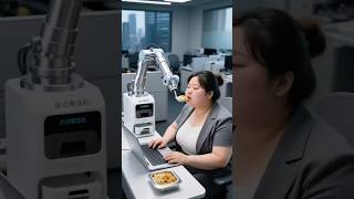 AI Robot Feeds Me Lunch While I Work