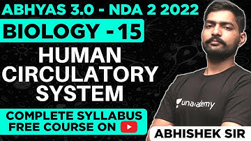 Human Circulatory System For NDA | NDA Biology Classes 2022|Abhyas 3.0 Complete Batch For NDA 2 2022