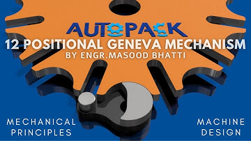 Geneva Mechanism, 12 number of positions, Autodesk Inventor.