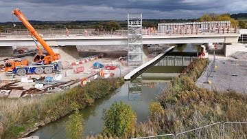HS2 at Oxford Canal Viaduct Wormleighton October 2025