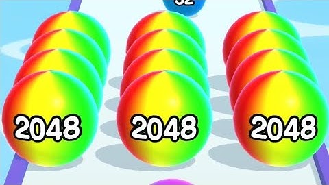 MAX LEVELS 19 BALL RUN 2048 ☘️⚪🔴⚽. All Levels Gameplay Walkthrough Android, iOS New Update