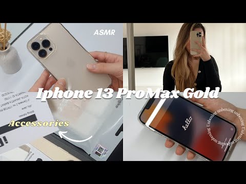 iPhone 13 Pro Max (Gold) Unboxing #aesthetic #technology #apple #casei