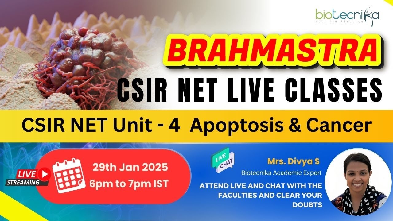 Brahmastra Series - CSIE NET Unit 4: Apoptosis & Cancer | Live Classes|