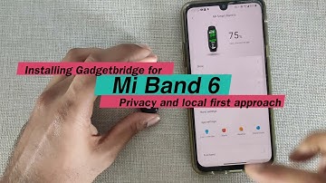 Gadget Bridge for Mi Band 6 Privacy oriented and Open source Replacement for Mi Fit APP
