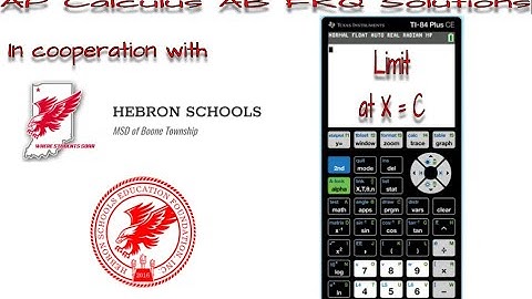Evaluating the Limit of a Function at X = C (TI 84 Plus CE)