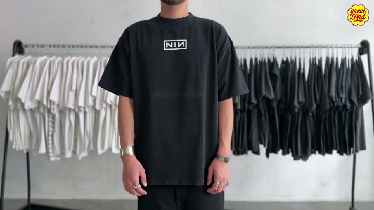 NINE INCH NAILS BOX LOGO BLACK ALL SPORT XL 103