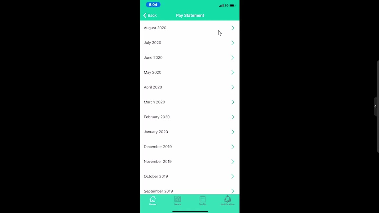 Mobile App - Payroll