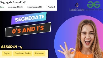 Segregate 0s and 1s #programming #problemsolving #dsa #coding