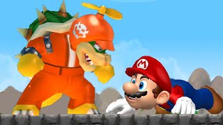 What happens if Giant Bowser fights Giant Evil Mario?