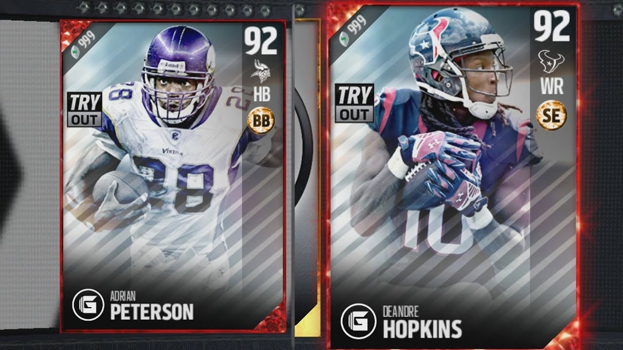 Madden 17 Ultimate Team - Free Adrian Peterson & Hopkins! 1st Pack Opening!