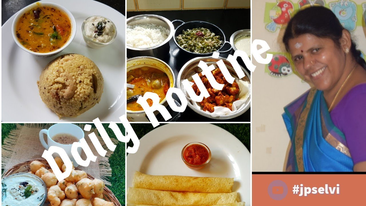 Daily Routine @ Home | One Day cooking Ideas | My Daily Routine - YouTube