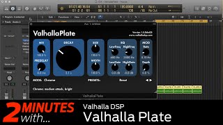 ValhallaDSP ValhallaPlate VST/AU plugin in action