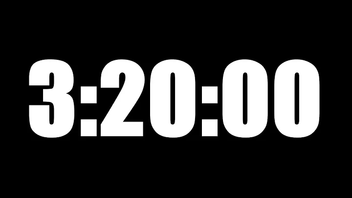 3 HOUR 20 MINUTE TIMER • 200 MINUTE COUNTDOWN TIMER ⏰ LOUD ALARM ⏰