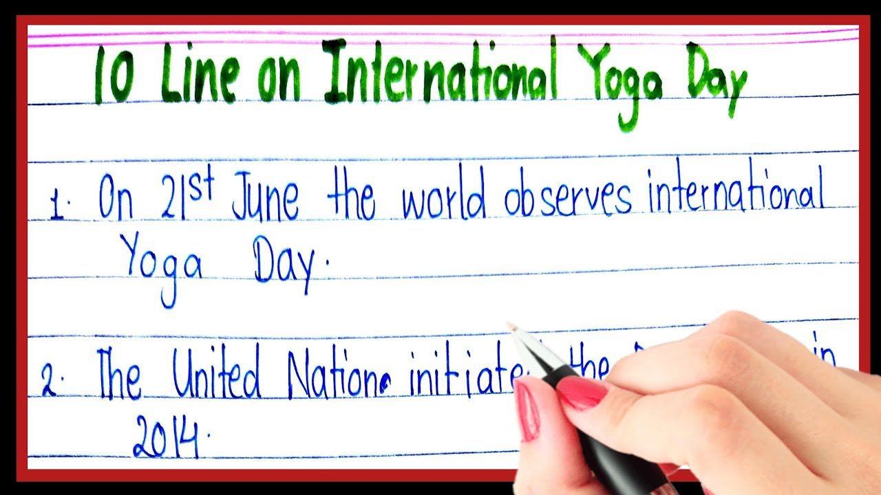 10 Lines On Yoga Day